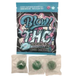 Blow THC Gummies 1200mg – Front Packaging UK Edition